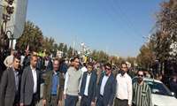حضور گسترده کارکنان شرکت شهرک‌های صنعتی کهگیلویه و بویراحمد در راهپیمایی ۱۳ آبان